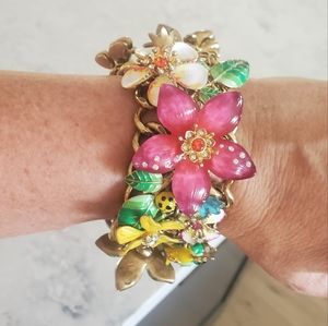 Authentic Betsey Johnson "Garden Party" toggle bracelet